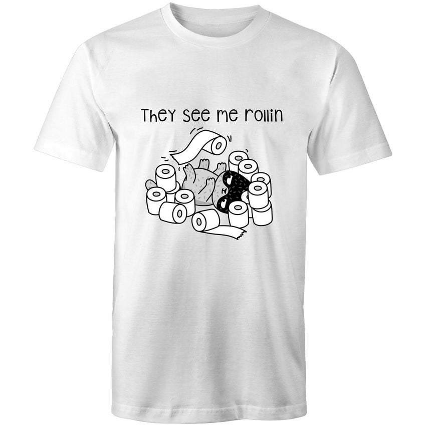 Womens Loose T-Shirt - They see me rollin