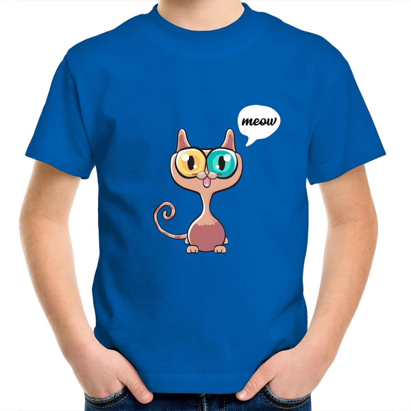 Kids Youth Crew T-Shirt - Meow